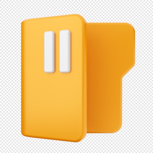 archivo de documento de carpeta 3d