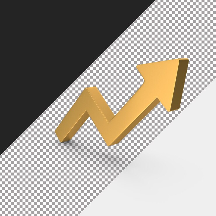 PSD un archivo png de modelo de flecha 3d