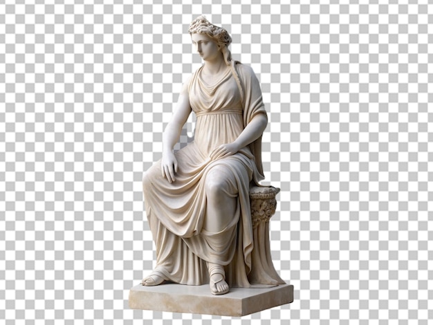 PSD archivo premium psd png de estatua griega romana de mármol