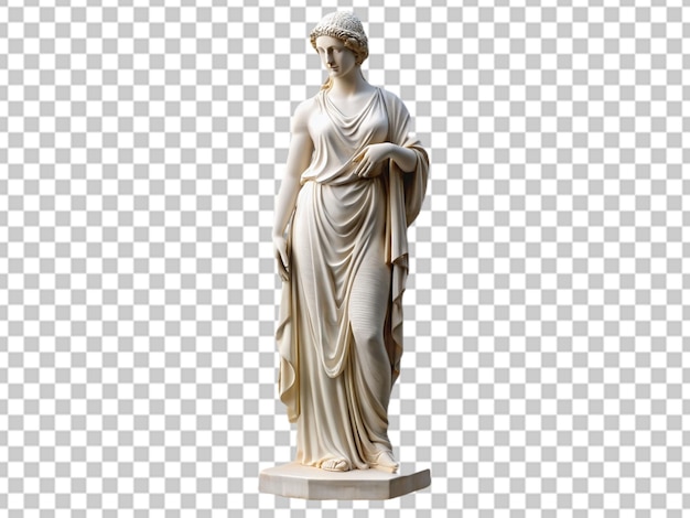 Archivo premium psd png de estatua griega romana de mármol