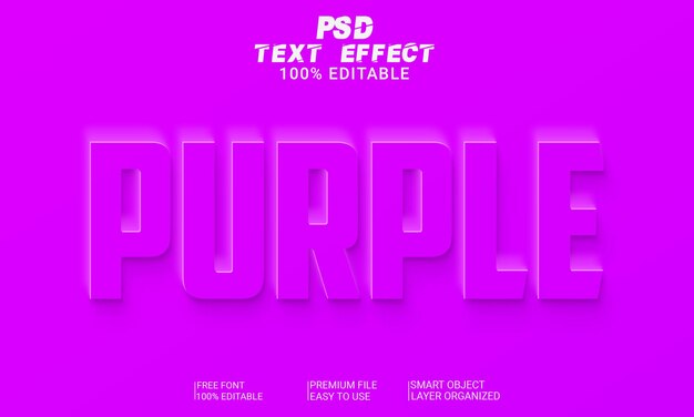 Archivo PSD de efecto de texto 3d