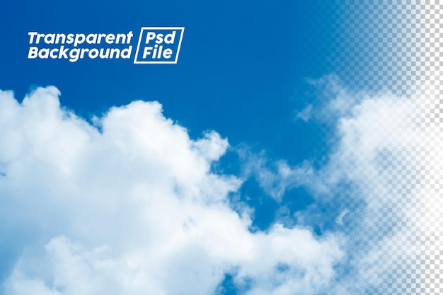 El archivo Psd de fondo transparente Png de la nube