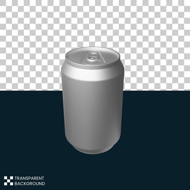 PSD archivo psd gratis lata de aluminio brillante, refresco o cerveza.