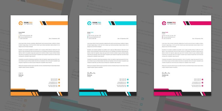 PSD archivo psd gratis plantilla de membrete de negocios modernos