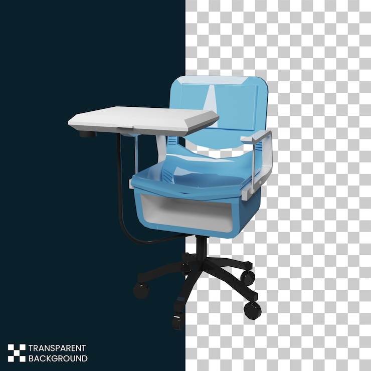 PSD archivo psd gratis silla isométrica renderizado 3d aislado