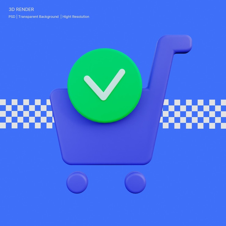 PSD archivo psd icono de tienda 3d