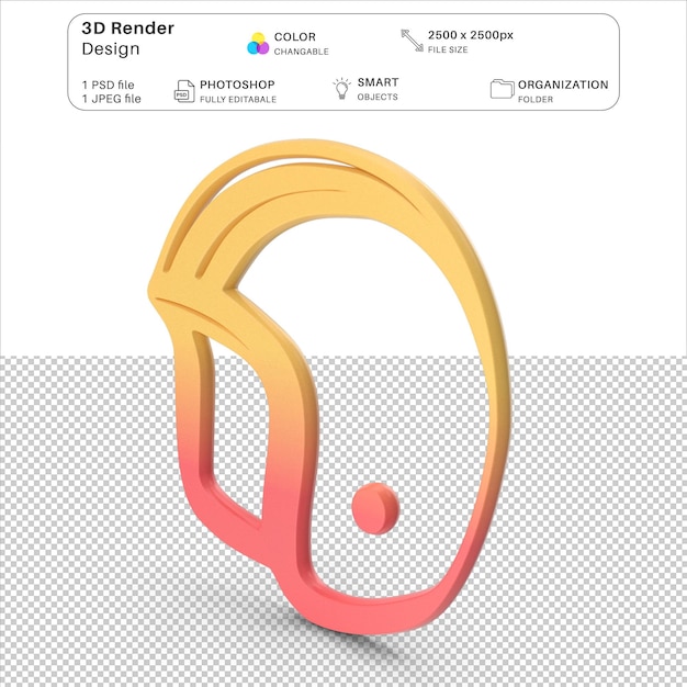 El archivo psd de modelado 3d del casco