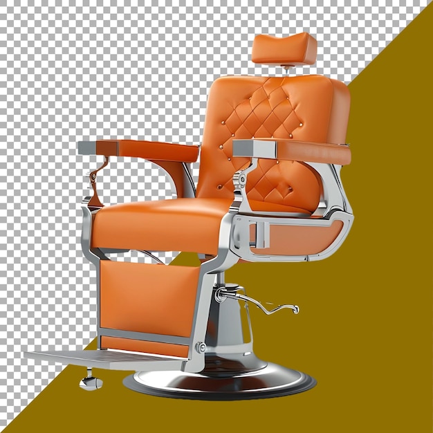 PSD archivo psd premium png de la silla de barbero contra un fondo blanco