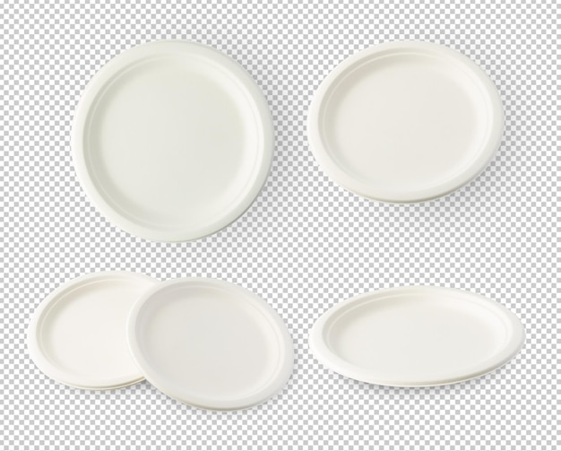 Archivo Psd de recorte de placa biodegradable