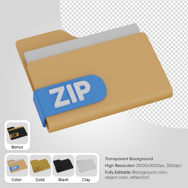 Archivo zip 3d