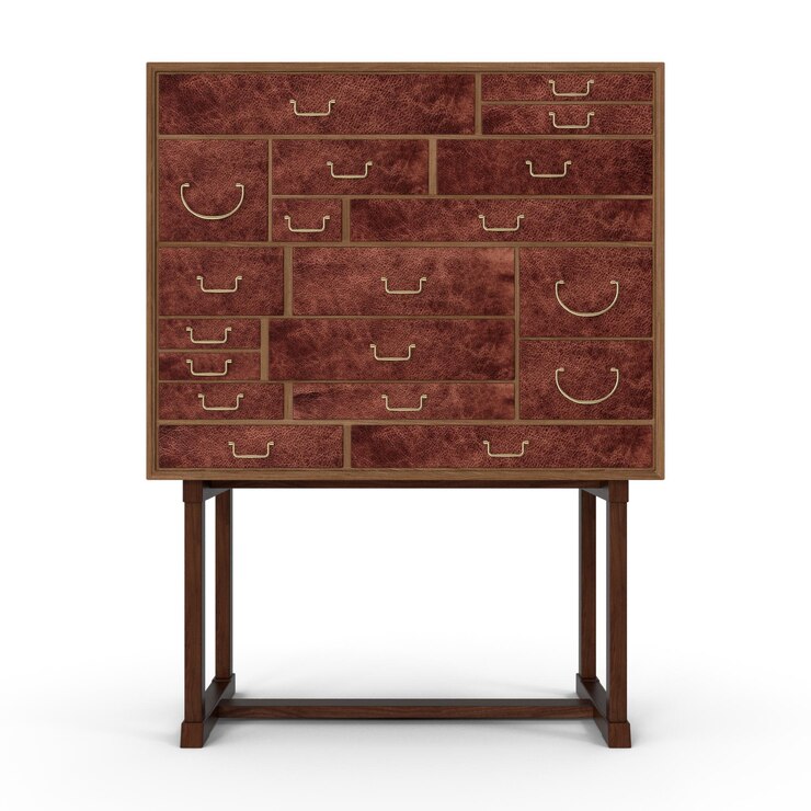 PSD archivos psd de gabinete 3d realistas modelado de muebles de alta calidad para decoración del hogar e diseño de interiores