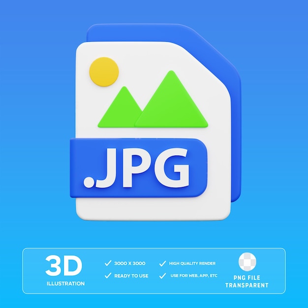 Los archivos PSD jpg son una ilustración 3D.