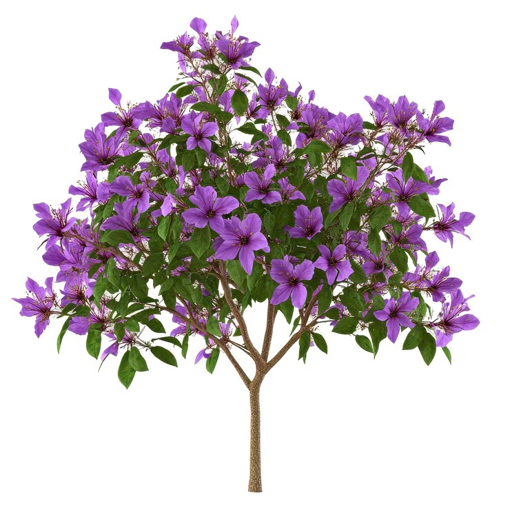 PSD archviz de recorte tibouchina_semidecandra archivo psd de fondo transparente