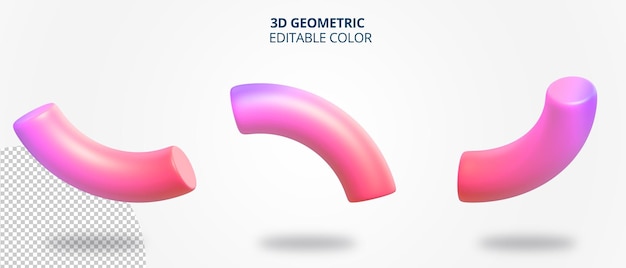 Arco 3d geométrico realista