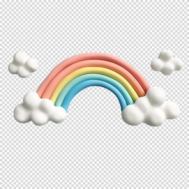 PSD el arco iris de colores aislado sobre un fondo transparente