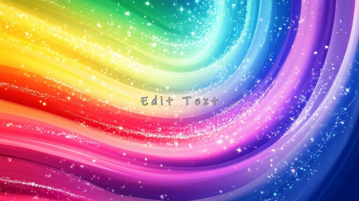 PSD el arco iris se enrosca con brillo brillante