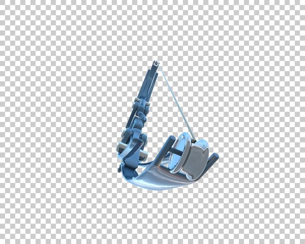 Arco largo aislado en el fondo Ilustración de renderización 3D