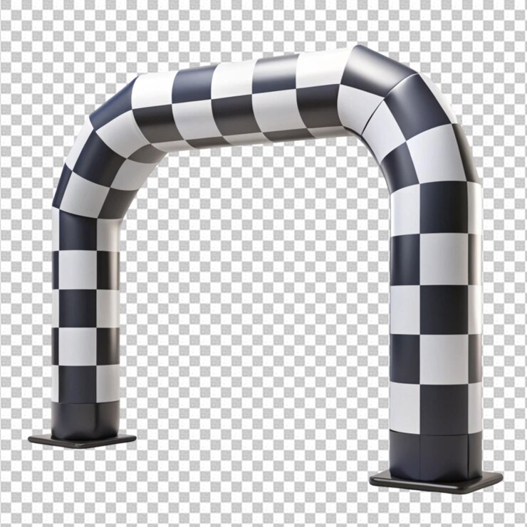 PSD arco de la línea de meta inflable 3d