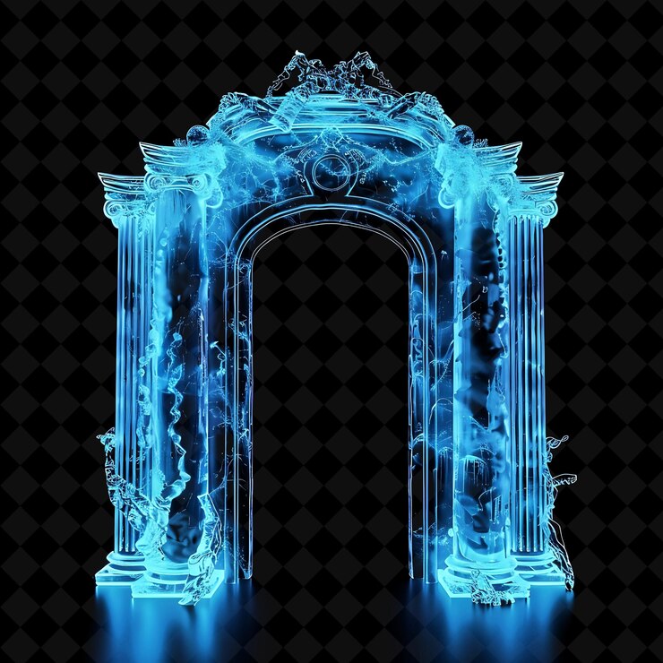 PSD un arco con la palabra e en él
