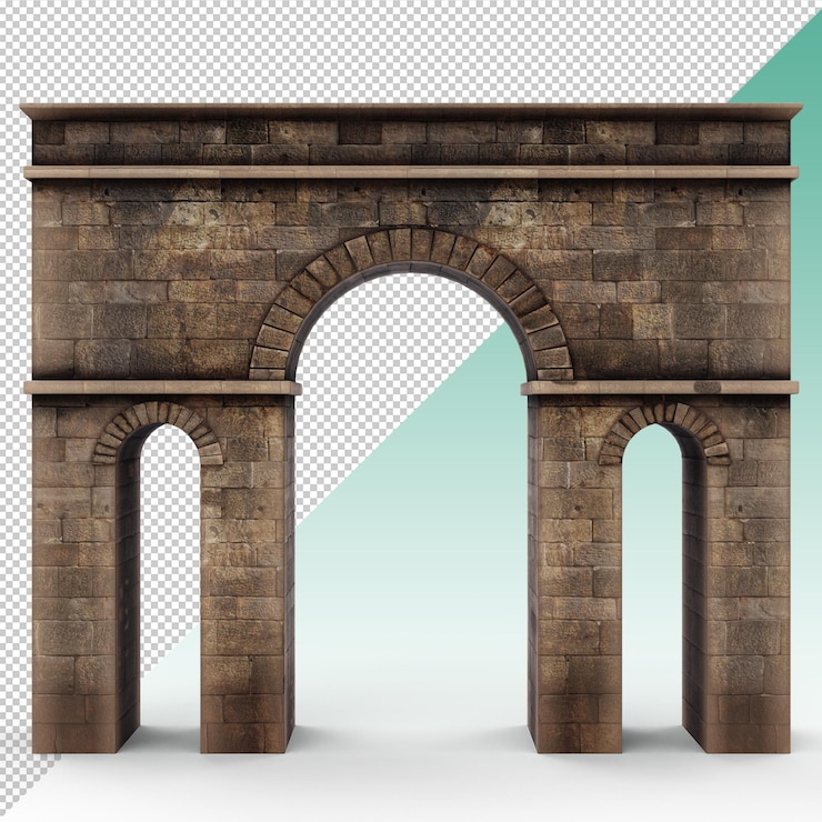 PSD el arco romano aislado