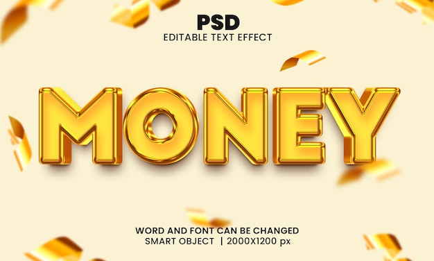 PSD argent luxe 3d style d'effet de texte photoshop modifiable avec arrière-plan