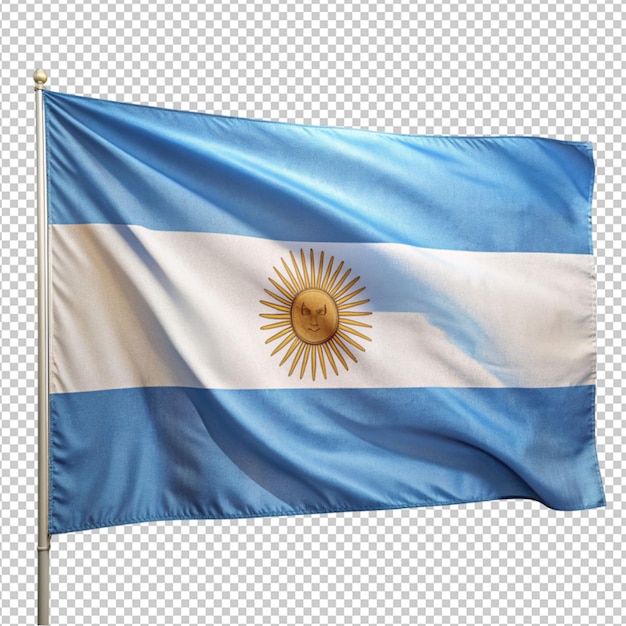 PSD argentine sur un fond transparent