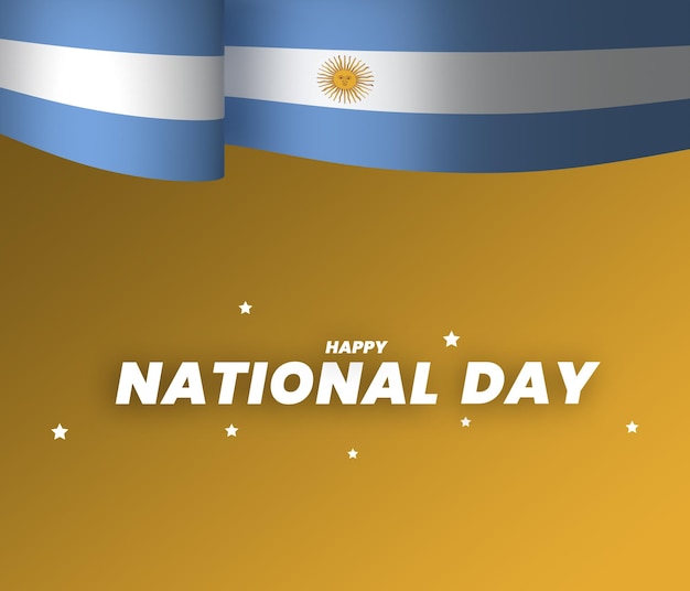 PSD argentinien-flagge-element-design nationaler unabhängigkeitstag-banner-band psd