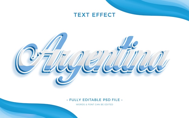 PSD argentinien-texteffekt