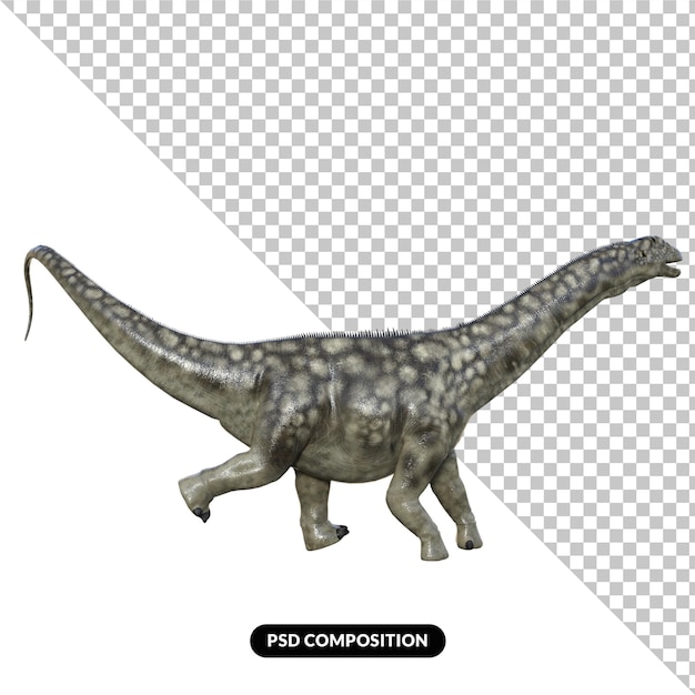 argentinosaurus dinosaurier isoliert dinosaurier 3d rendern