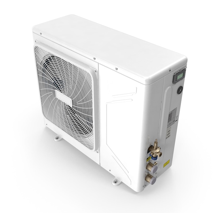 PSD aria condizionata 3d rendered images moderna appliance graphics
