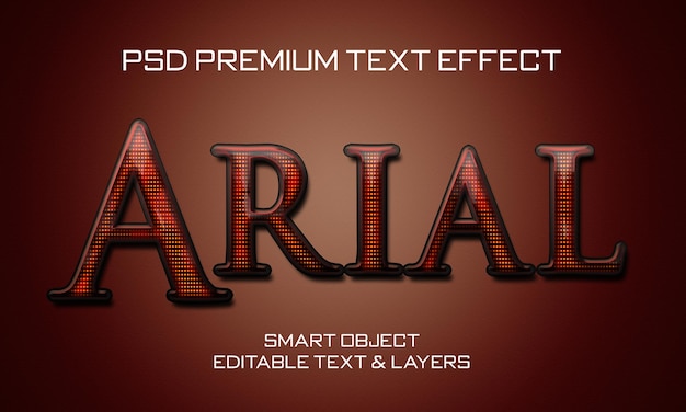 Arial-texteffektstil