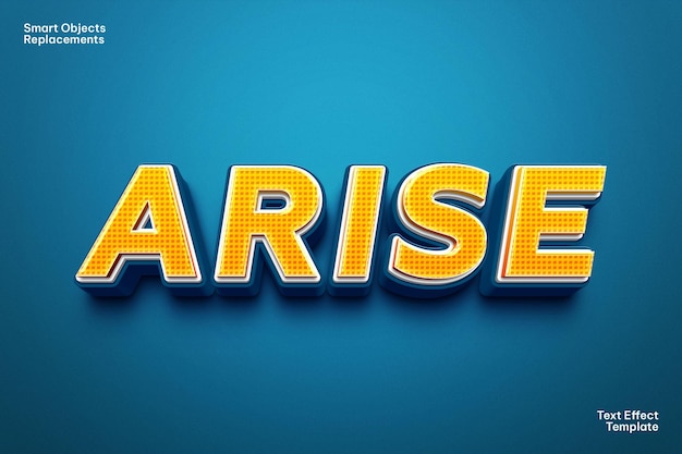 Arise-Text-Effekt