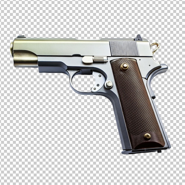 PSD arma de pistola isolada em fundo branco