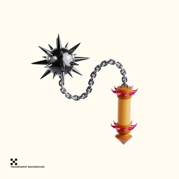 Arma de flail medieval para los golpes de aplastamiento