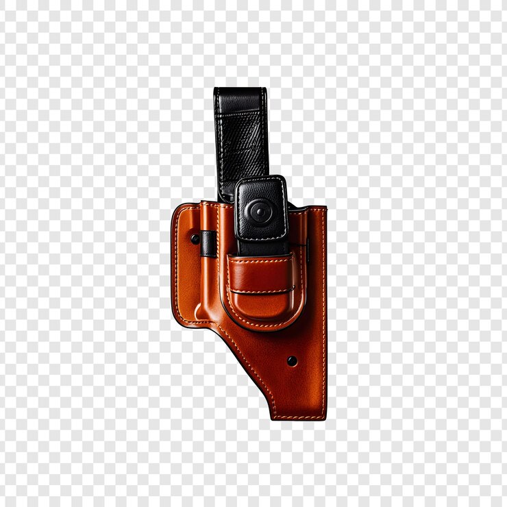 PSD un arma roja con un mango negro