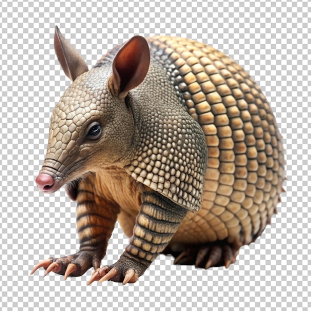 PSD armadillo auf durchsichtigem hintergrund