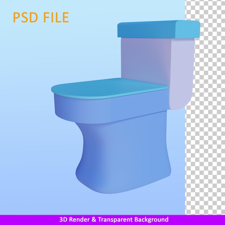 PSD armario de ilustración de render 3d