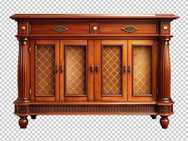 PSD armario de madera clásico de época