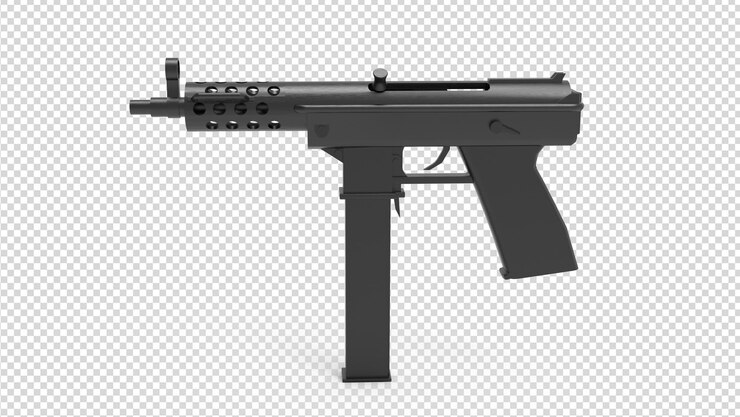 PSD armas 3d em fundo transparente