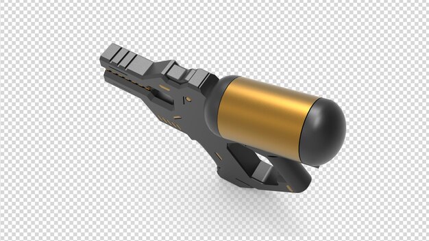 PSD armas 3d em fundo transparente