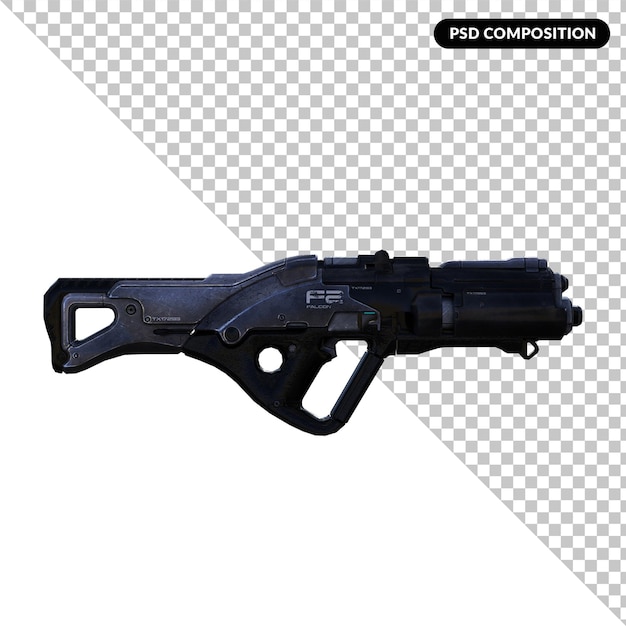 Armas Max efecto aislado renderizado 3d