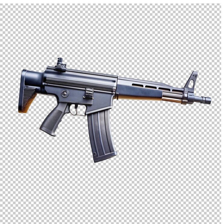 PSD armas militares modernas sobre un fondo transparente armas militares modernos sobre un fondo transparent