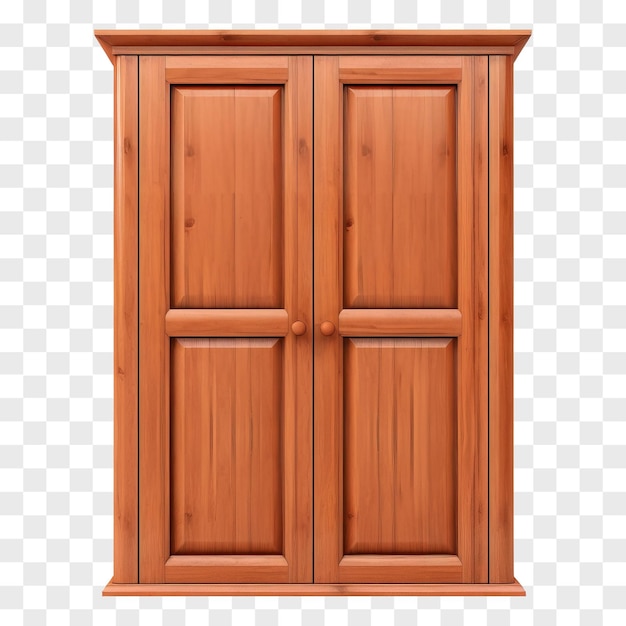 PSD armoire en bois isolée sur fond transparent png