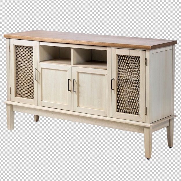 PSD armoire de console sur un fond transparent