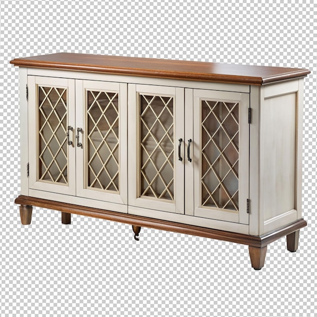 PSD armoire de console sur un fond transparent