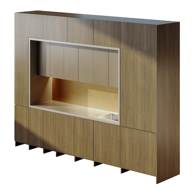 Une armoire de cuisine avec une fenêtre et un évier