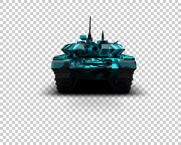 Armored tank building isolated on background 3d rendering illustration