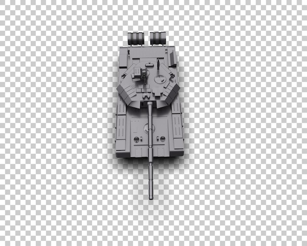 Armored tank building isolated on background 3d rendering illustration