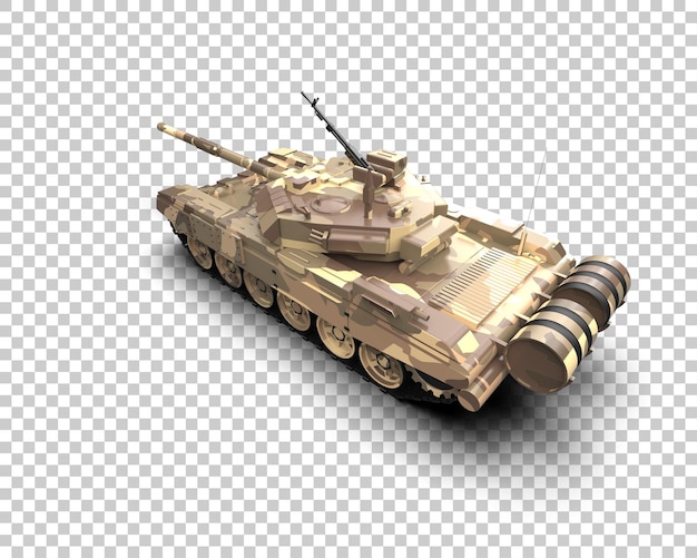 Armored tank building isolated on background 3d rendering illustration
