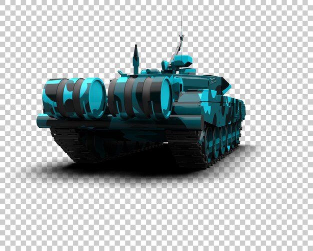 Armored tank building isolated on background 3d rendering illustration